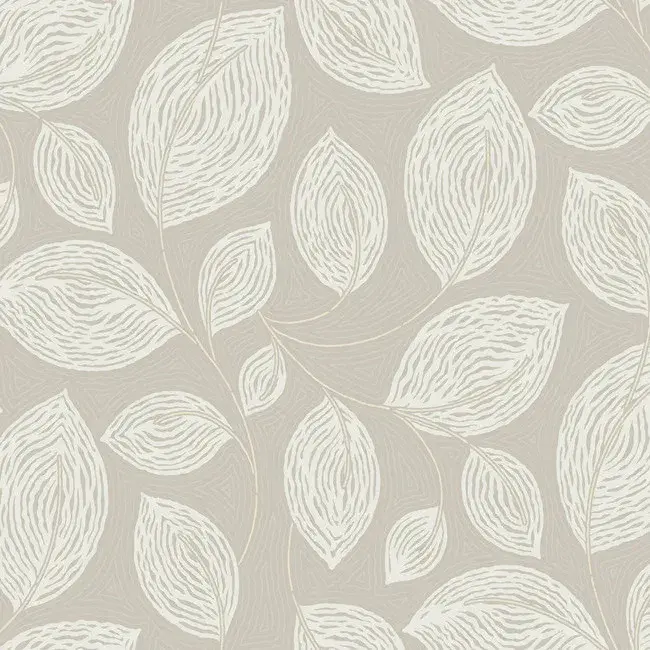 Candice Olson Casual Elegance Wallpaper EV3922 Contoured Leaves By York Wallcoverings For Dixons Exc