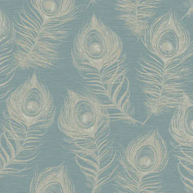 Candice Olson Casual Elegance Wallpaper EV3943 Regal Peacock By York Wallcoverings For Dixons Exclus