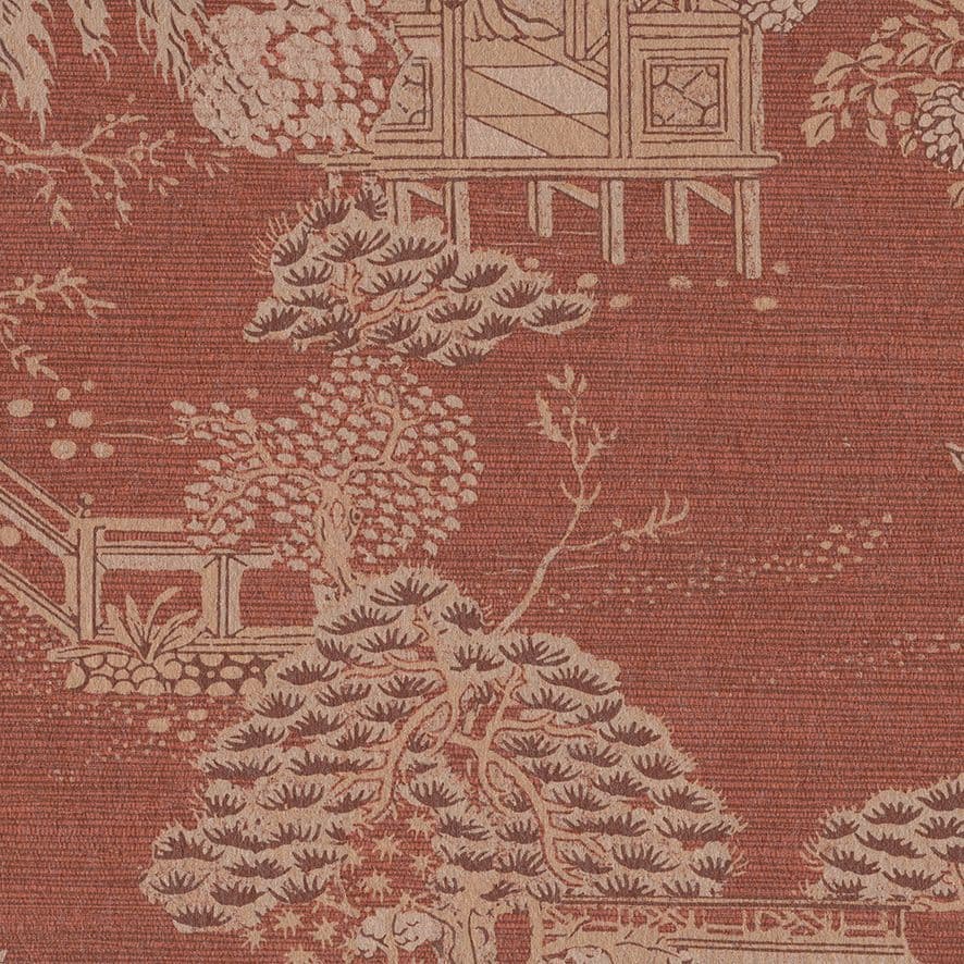 Chelsea Sketch Twenty 3 Wallpaper Pagoda Russet CH01328 CHO1328 By Tim Wilman