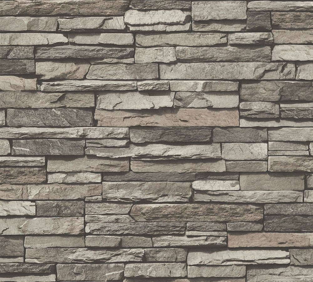Elements Stone Brick Wallpaper 95833-1 By A S Creation