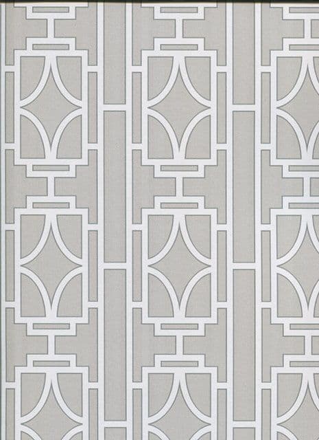 Empress Empire Lattice Wallpaper 2669-21744 By Deacon House for Brewster Fine Decor