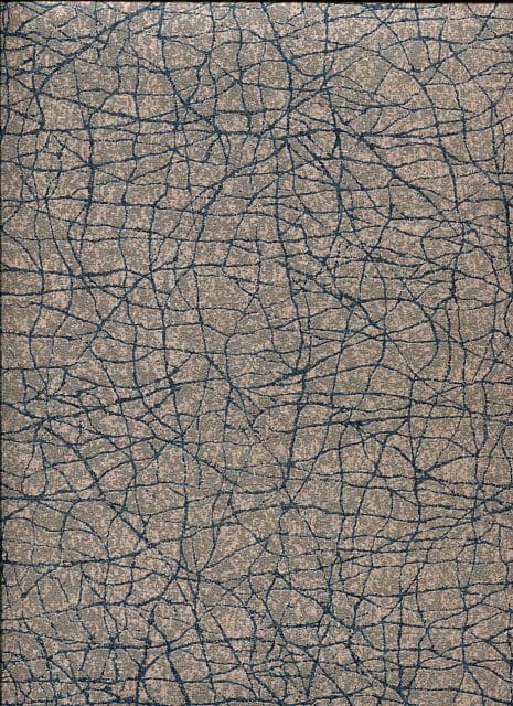 Era Wallpaper ER19017 Plain Crackle Blue By DecoPrint For Galerie