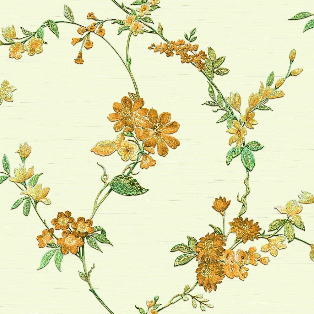 Fabric Touch Flower Wallpaper FT221212 By Design id For Colemans