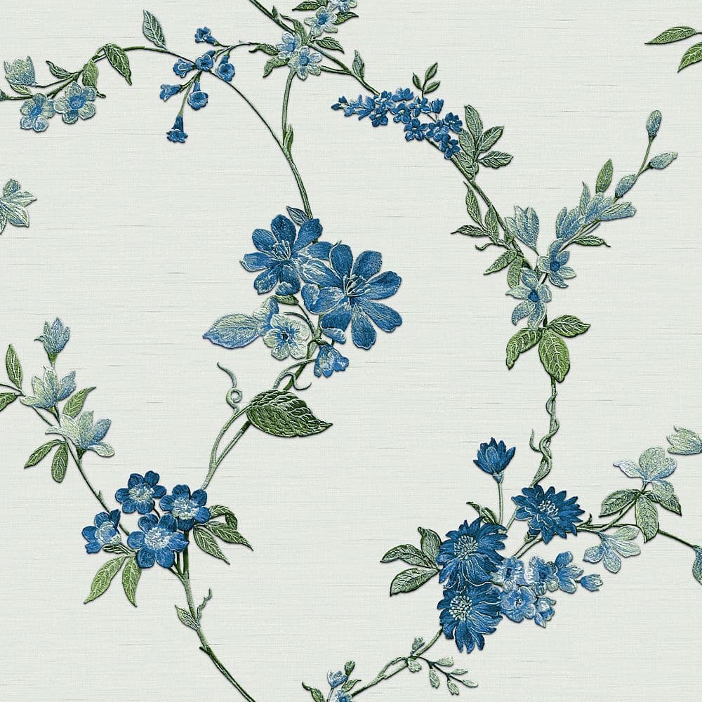 Fabric Touch Flower Wallpaper FT221213 By Design id For Colemans