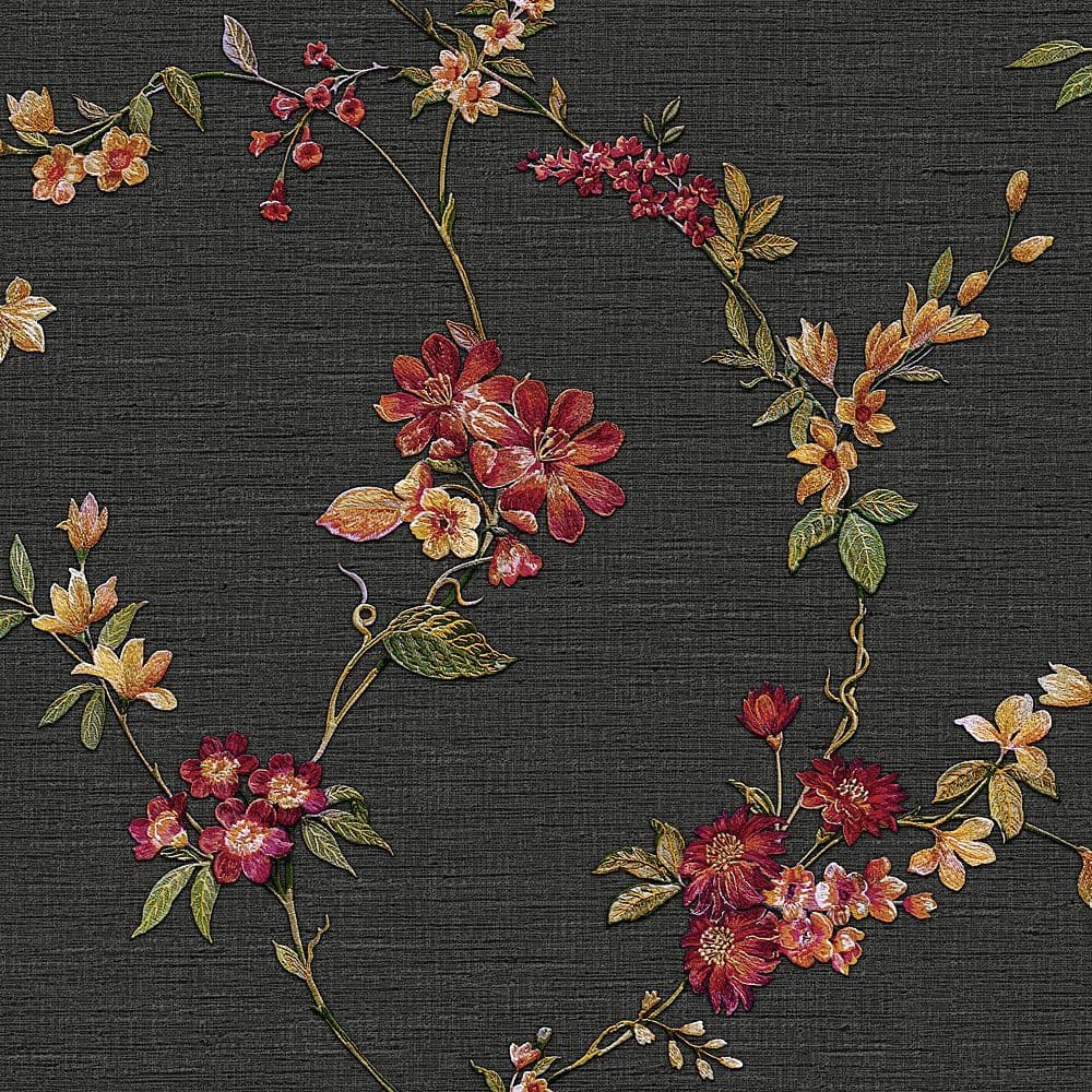 Fabric Touch Flower Wallpaper FT221214 By Design id For Colemans