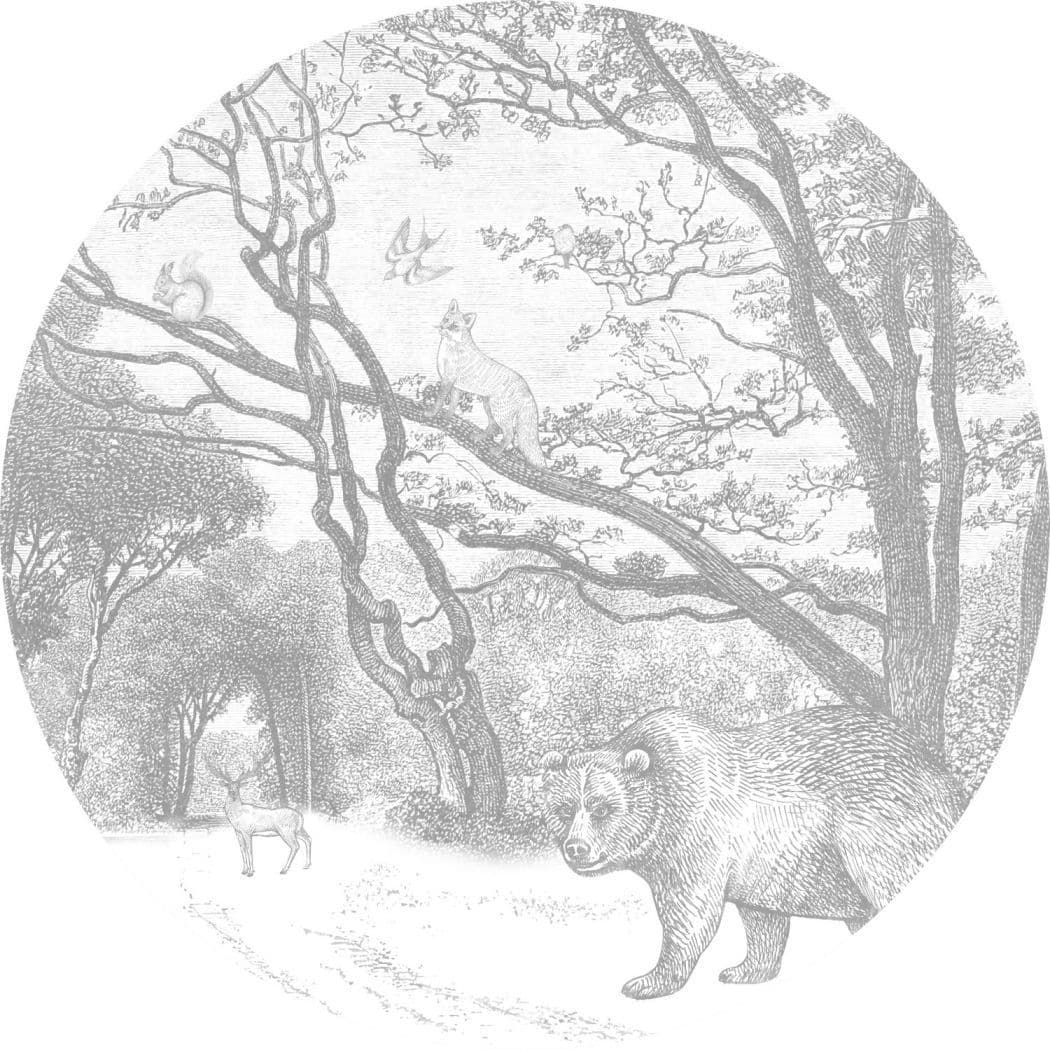 Forest Friends Wall Wonders Self Adhesive Round Sticker 157-159 070 or 157159070 By Esta For Today I