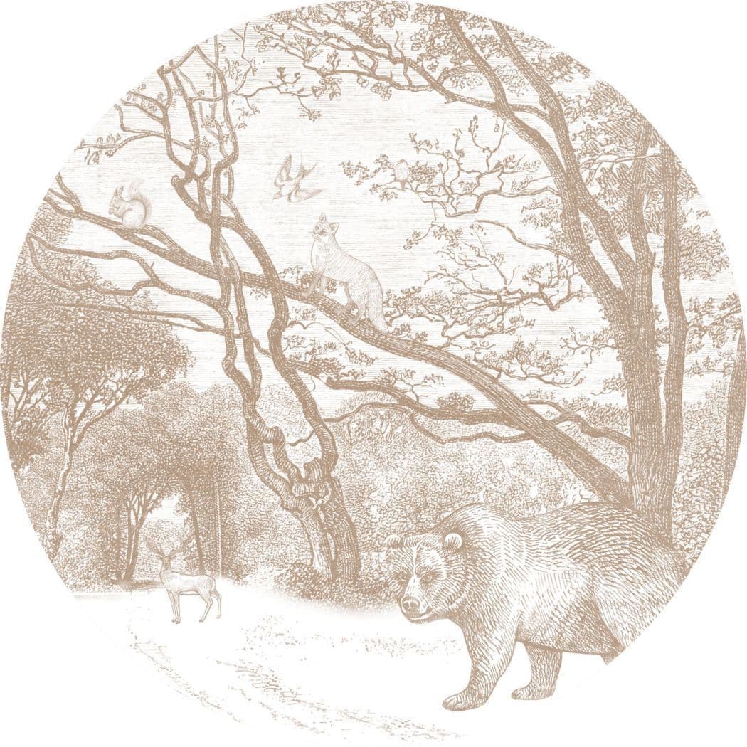 Forest Friends Wall Wonders Self Adhesive Round Sticker 157-159 072 or 157159072 By Esta For Today I