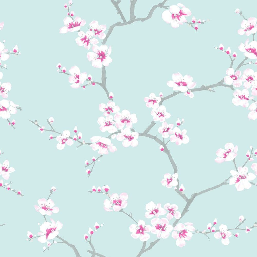 Fresca Apple Blossom Blue Wallpaper 51-066 By Fresco Graham & Brown