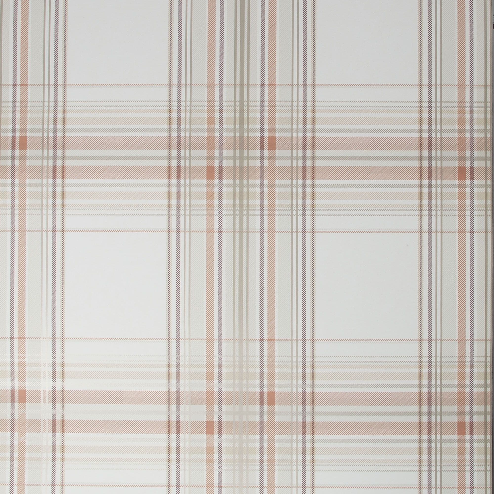 Fresca Iona Check Burnt Orange Wallpaper 108288 By Fresco Graham & Brown