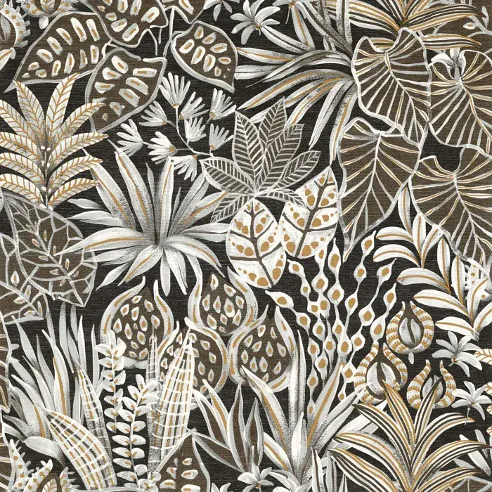 Golfe Du Bengale Wallpaper Madhuca Noir 75950916 or 7595 09 16 By Casamance