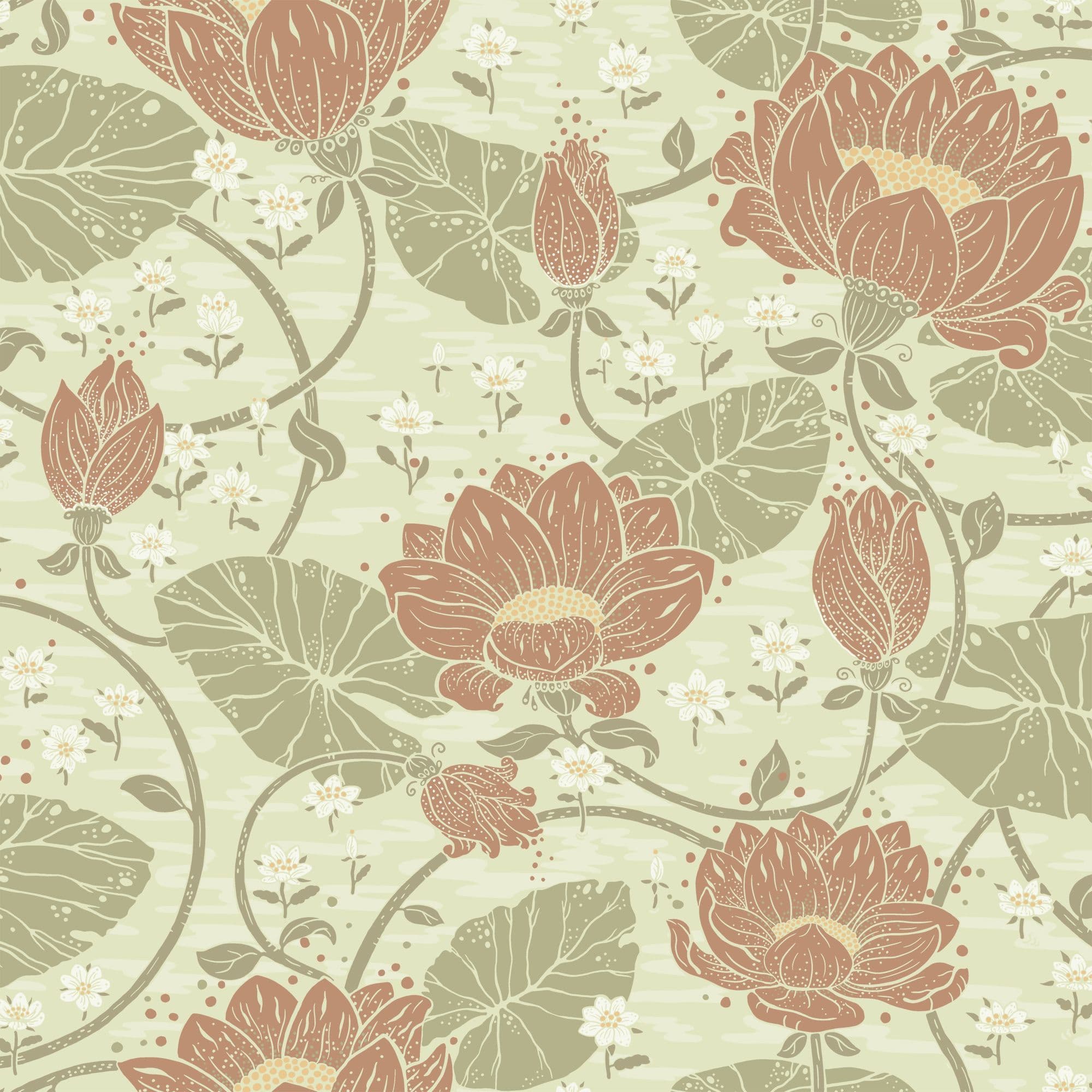 Hjarterum Wallpaper Eva Light Green 83119 By Midbec For Galerie