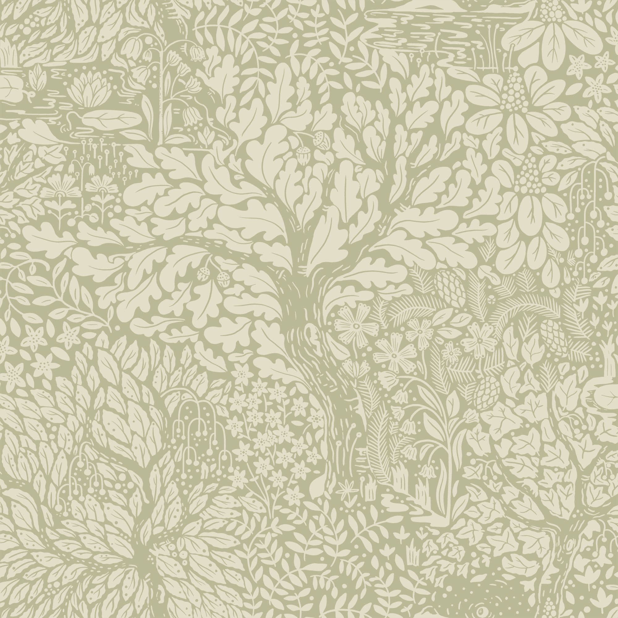 Hjarterum Wallpaper Olle Beige Cream 83108 By Midbec For Galerie