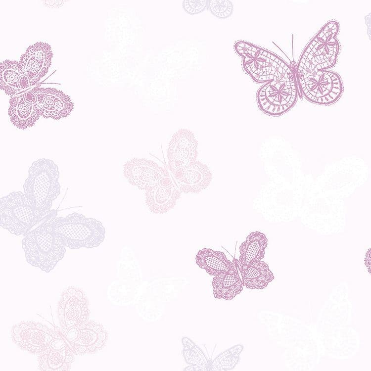 Individual Butterfly Pink Wallpaper 100114 By Graham & Brown