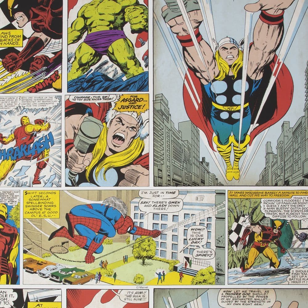 Individual Marvel Comic Strip Wallpaper 70-264 By Graham & Brown