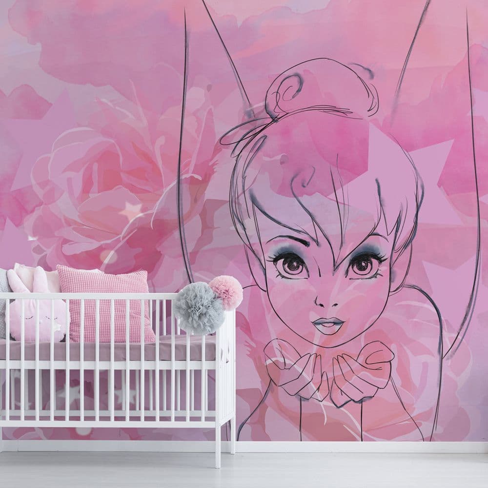 Individual Tinkerbell Watercolour Wallpaper Mural 111384 By Graham & Brown