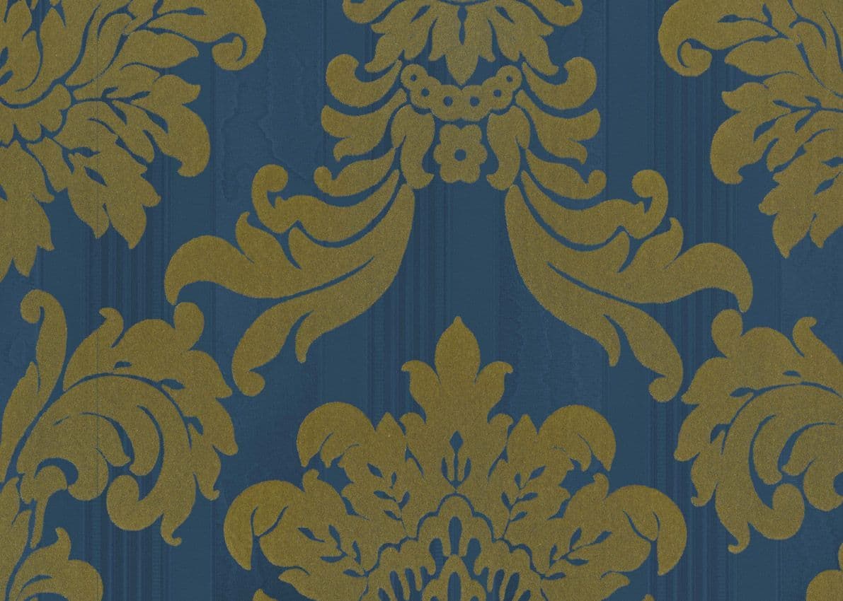 Italian Velour Wallpaper Damasco Andrea Flock 25038 By Sirpi For Colemans