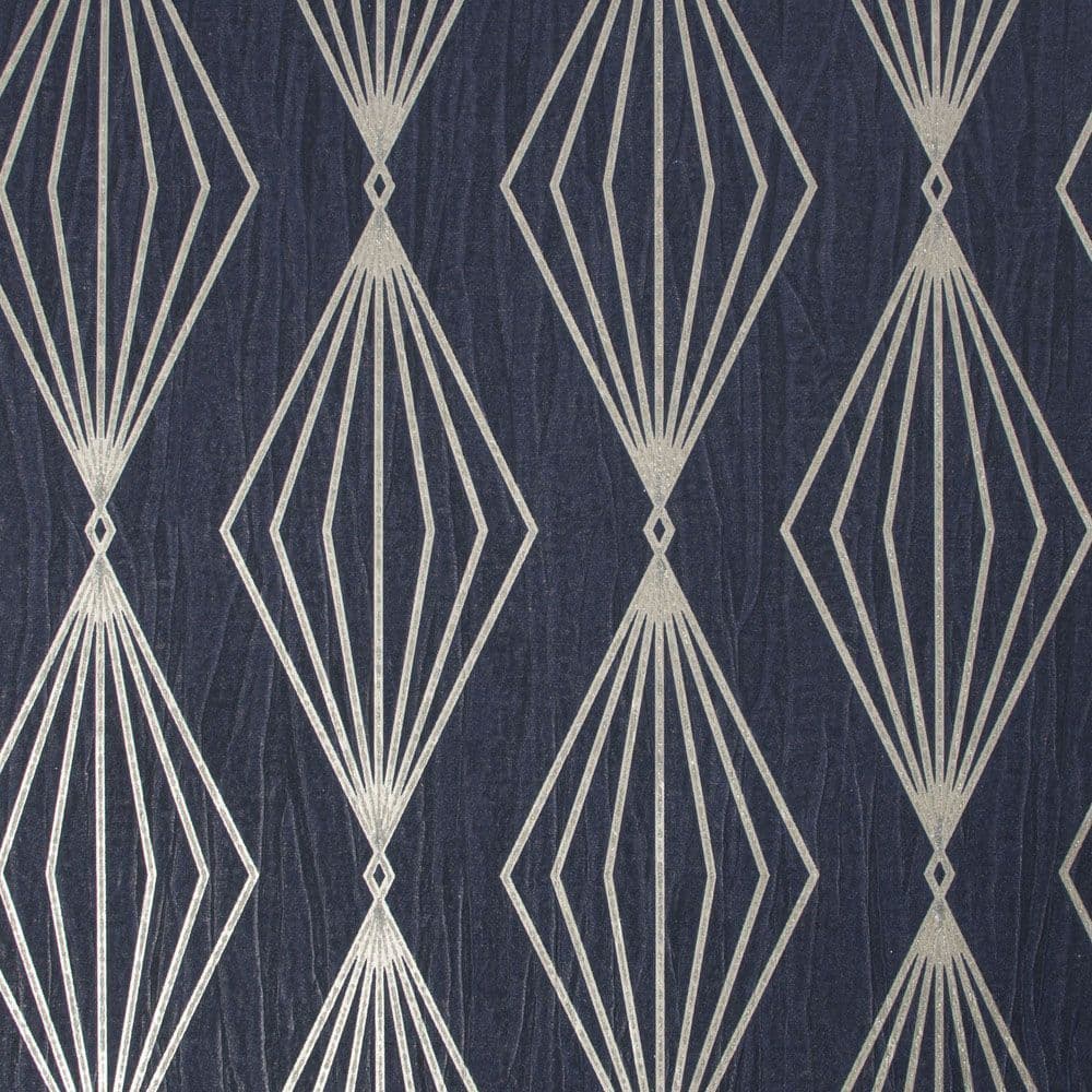 Jewel Boutique Marquise Geo Sapphire Wallpaper 111312 By Graham & Brown