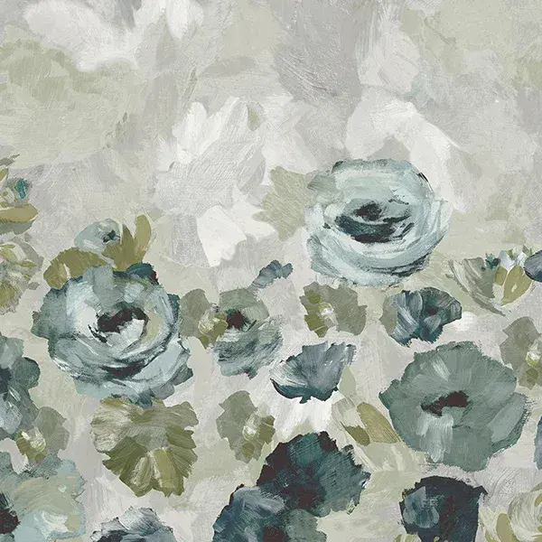 Julie Feels Home Paeonia Twinwall Smaragd Grey Wallpaper Mural 26955 By Hohenberger For Galerie