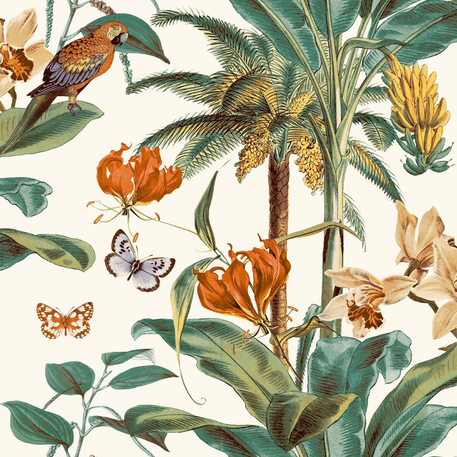 Jungle Fever Wallpaper Tropical Palm JF2002 By Grandeco Life