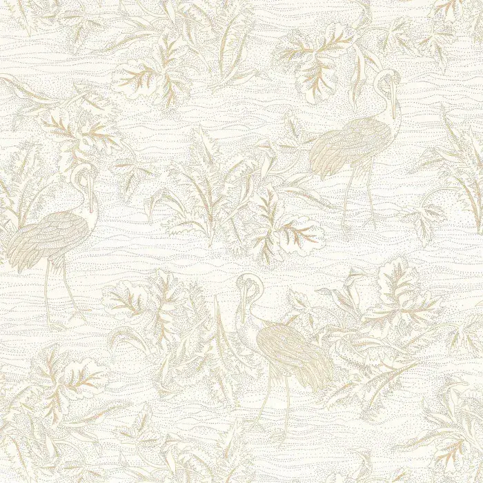 L'Ile Aux Oiseaux Wallpaper Mirador Blanc 75891222 or 7589 12 22 By Casamance