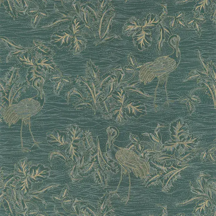 L'Ile Aux Oiseaux Wallpaper Mirador Cypres/Dore 75891732 or 7589 17 32 By Casamance