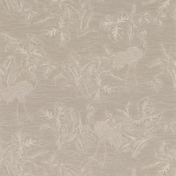 L'Ile Aux Oiseaux Wallpaper Mirador Marron Glace/Nacre 75891324 or 7589 13 24 By Casamance