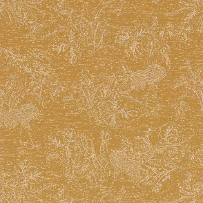 L'Ile Aux Oiseaux Wallpaper Mirador Ocre 75891528 or 7589 15 28 By Casamance