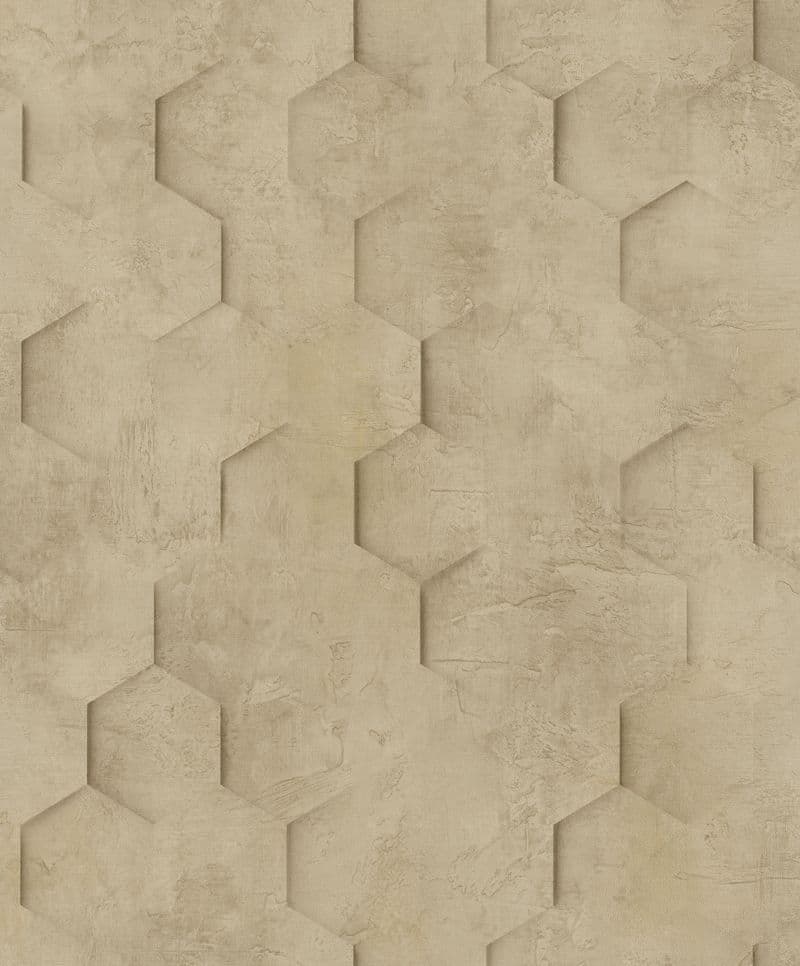 Loft 2 Hexagon Brown Wallpaper 34163 Page 3 By Marburg For Galerie