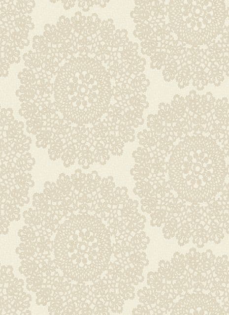 Lustre Mandala Cream Wallpaper 65090 By Four Walls