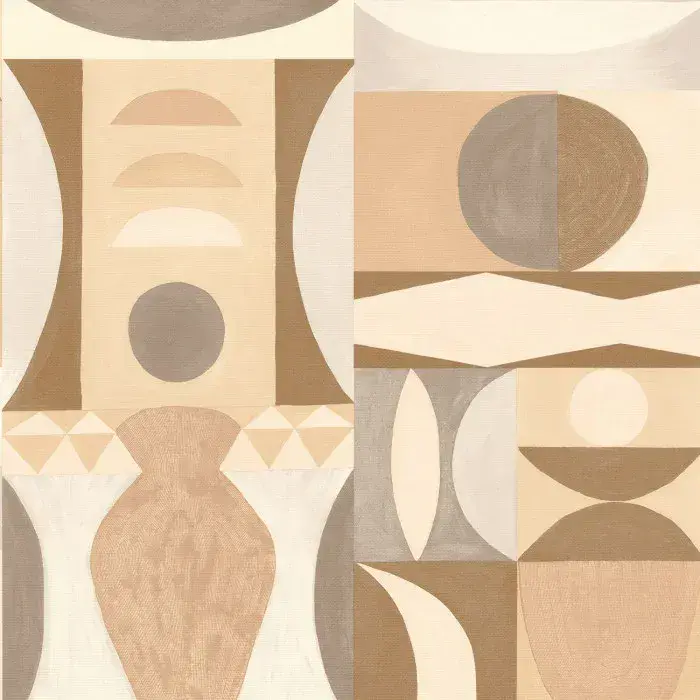 Mouvements Wallpaper Auguste Latte 76032344 or 7603 23 44 By Casamance