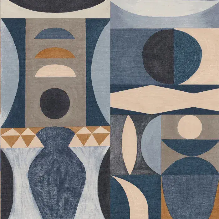 Mouvements Wallpaper Auguste Marine 76032752 or 7603 27 52 By Casamance