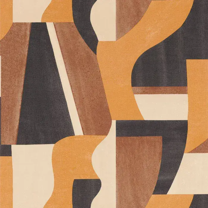 Mouvements Wallpaper Gino Cognac 76001222 or 7600 12 22 By Casamance