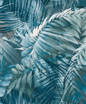 Nomad Wallpaper Antigua Palm Blue 170705 By Grandeco Life