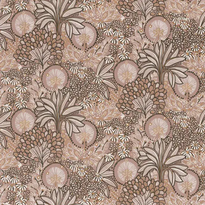 Nuit D'Orient Wallpaper Persee Vieux Rose 75390814 or 7539 08 14 By Casamance