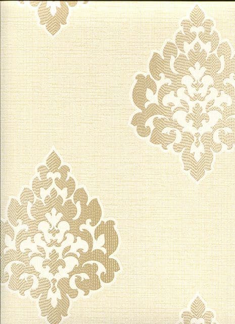Olympia Wallpaper Gemini Damask 484-68085 By Brewster Fine Decor