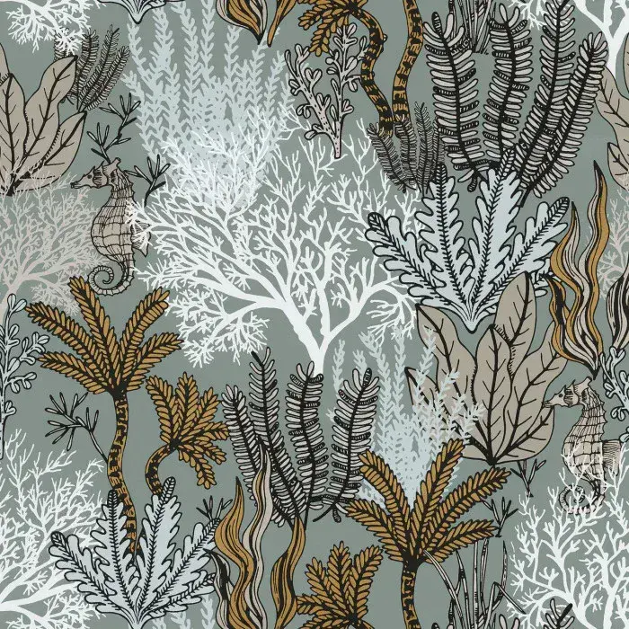 Orphee Wallpaper Posidonie Celandon 74700100 or 7470 01 00 By Casamance