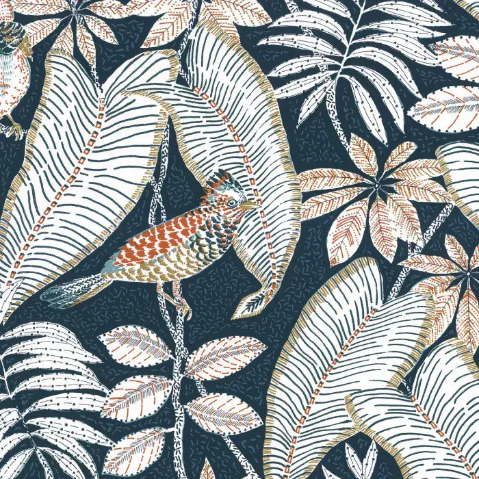 Orphee Wallpaper Sibia Marine 74752352 or 7475 23 52 By Casamance
