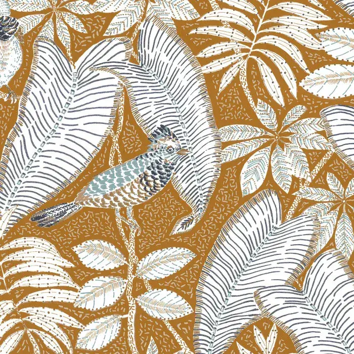 Orphee Wallpaper Sibia Mustard 74752454 or 7475 24 54 By Casamance