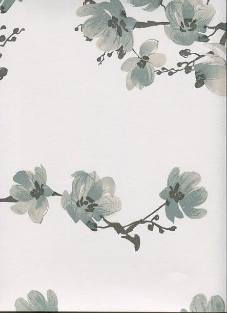 Pagoda SketchTwenty3 Wallpaper Blossom Sage MH00405 By Tim Wilman For Blendworth