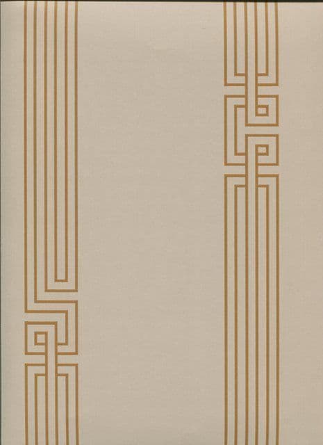 Pagoda SketchTwenty3 Wallpaper Stripe Copper MH00415 By Tim Wilman For Blendworth