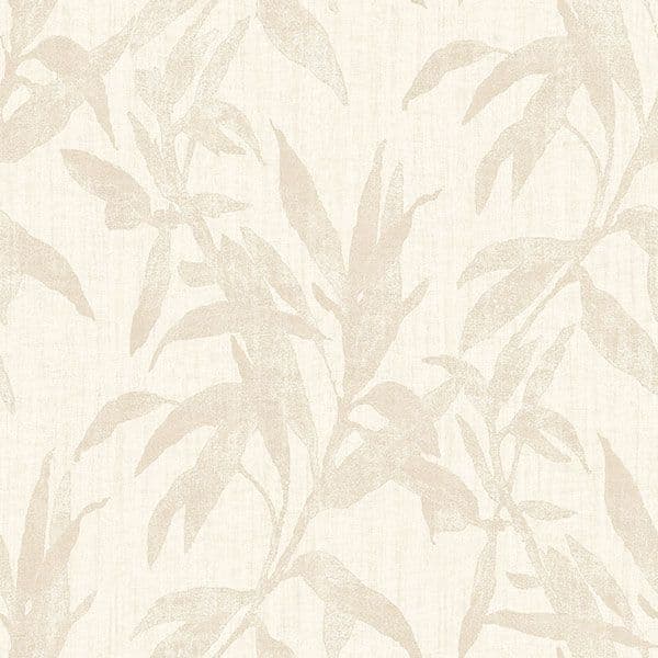 Passenger Wallpaper TP21230 Leaves Cream By DecoPrint For Galerie