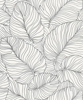 Phoenix Vertical Art Wallpaper Isa Black & White A50901 By Grandeco