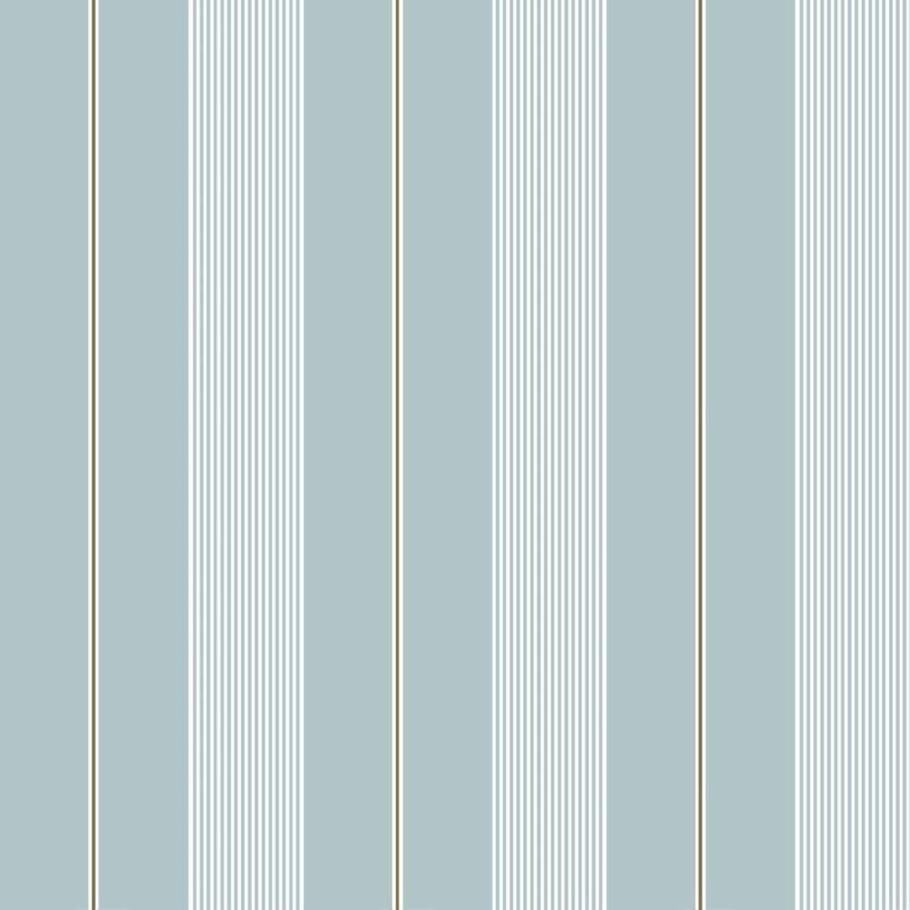 Plains & Stripes Wallpaper Axel Blue 411-04 By Duro For Dixons