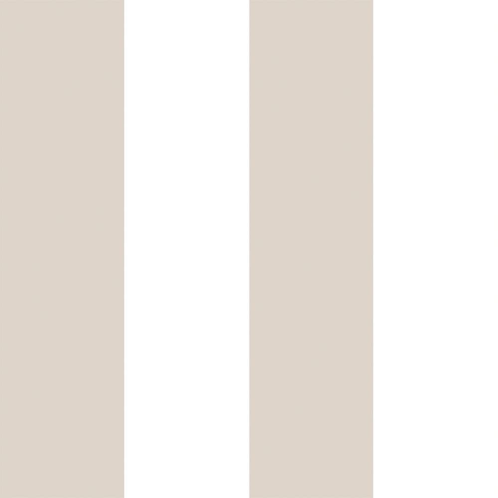 Plains & Stripes Wallpaper Bred Rand Beige 486-02 By Duro For Dixons