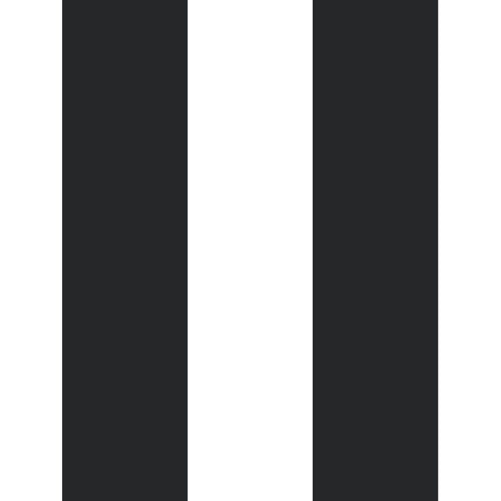 Plains & Stripes Wallpaper Bred Rand Black 486-06 By Duro For Dixons