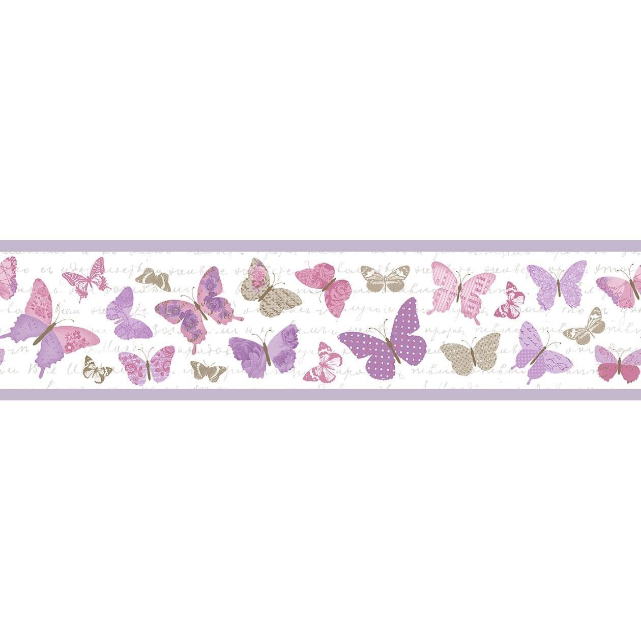 Pretty Lili Border Frises Papillons PRLI 6911 40 55 PRLI69114055 By Caselio