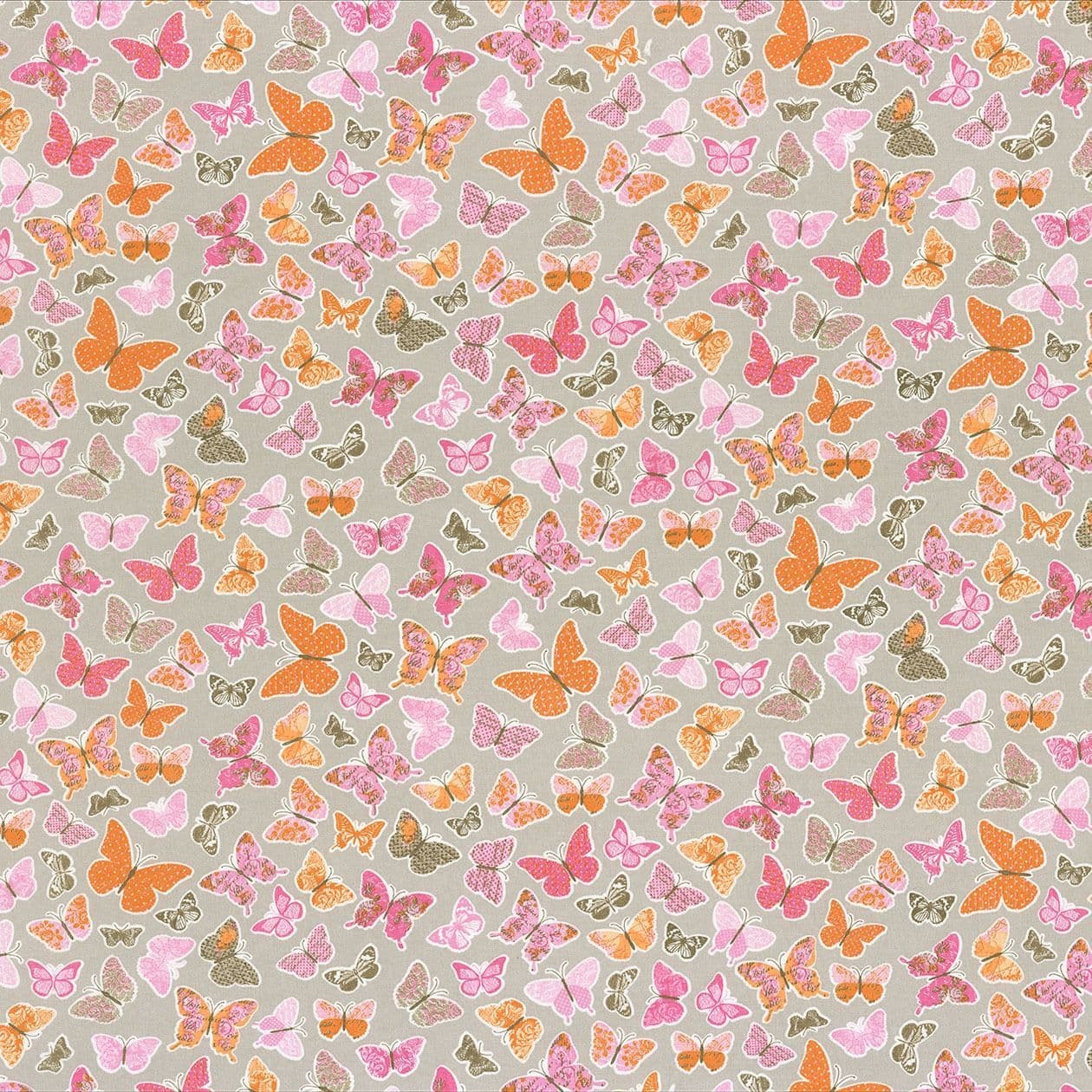 Pretty Lili Fabric Tissus Papillons PRLI 6928 40 38 PRLI69284038 By Caselio