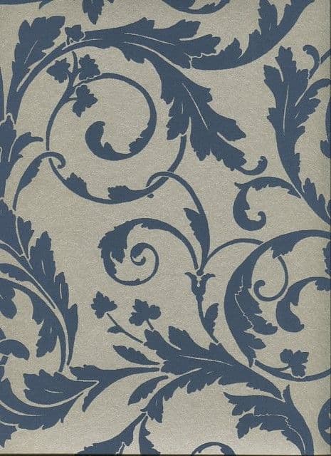 Regency SketchTwenty3 Wallpaper Scroll Blue PV00234 By Tim Wilman For Blendworth