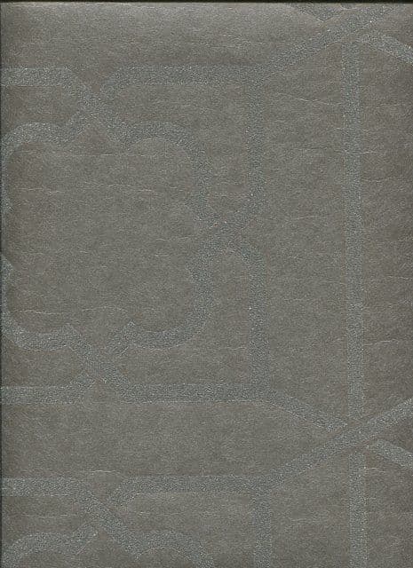 Regency SketchTwenty3 Wallpaper Trellis Pewter Beads PV00240 By Tim Wilman For Blendworth