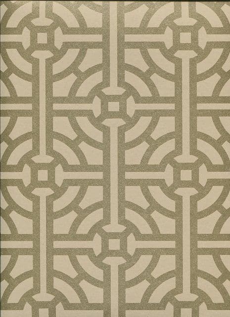 Savile Row SketchTwenty3  Wallpaper Fretwork Gold SR00505 By Tim Wilman For Blendworth